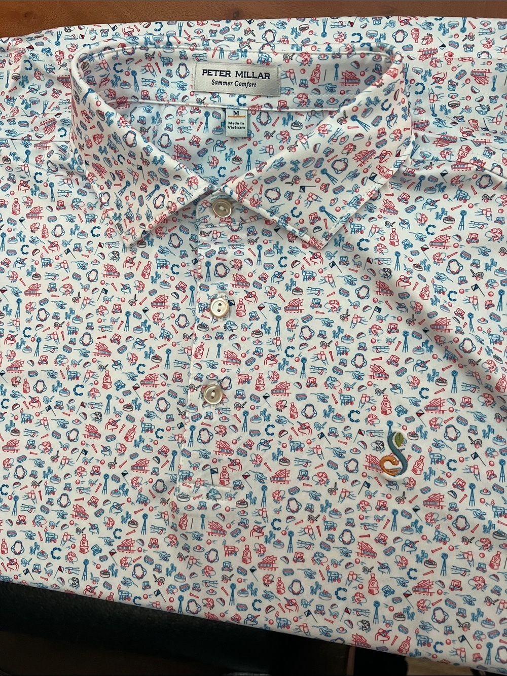 Peter Millar “Streamsong” S/S Golf ⛳️ Polo Sz Medium